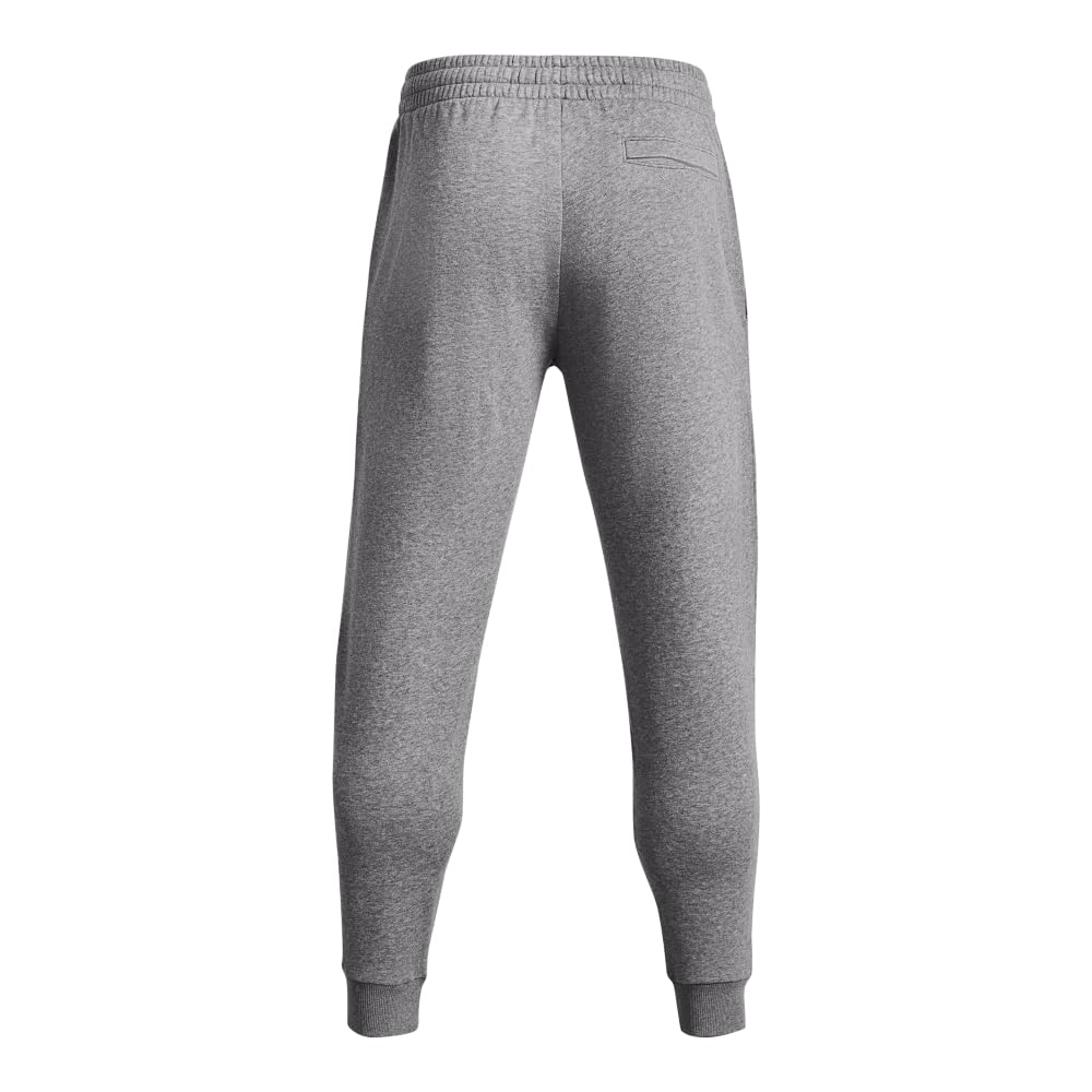 Under Armour Ua Mens Ua Rival Fleece Joggers Castlerock Light Heather / / White Md – Bild 5