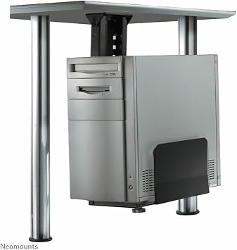 Newstar CPU-D200BLACK Under Desk PC Mount Suitable PC Dimensions - Height 39-54 cm / Width 13-23 cm - Black