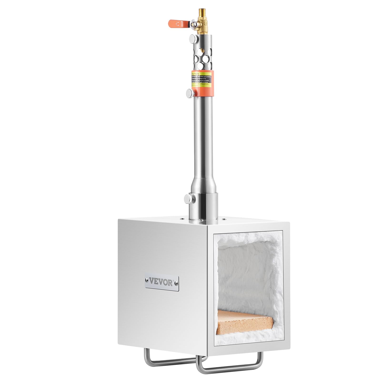 VEVOR Forja de Propano Portátil Forja de Herrero 1 Quemador Forja de Gas para Herrería 2600°F/1427°C Equipos de Forja de Gas de Acero Inoxidable Cuadrados Gran Capacidad para Forja de Metales