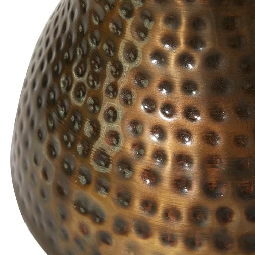 Deco 79 22021 Metal Handmade Side End Accent Table Hammered End Table thumb #3