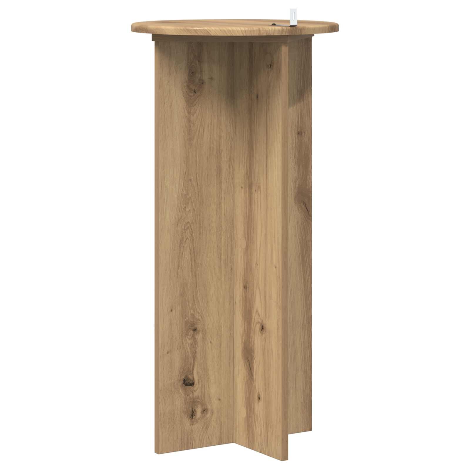 Supporto per piante, 2 pezzi, in legno di quercia artigianale, 40 x 40 x 80 cm, per soggiorno, interni, piante, fiori, scaffale decorativo, stabile scaffale a colonna