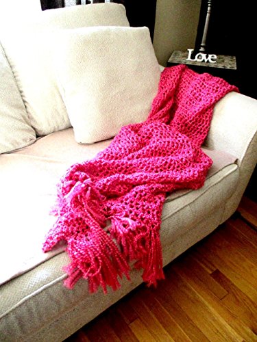 hot pink throw blanket