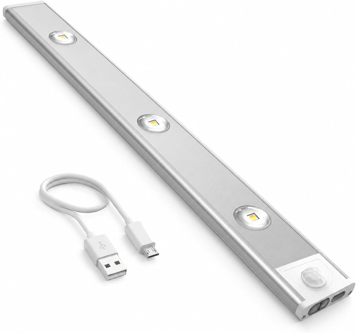 USB Rechargeable LED Under Cabinet Light Bar with Motion Sensor