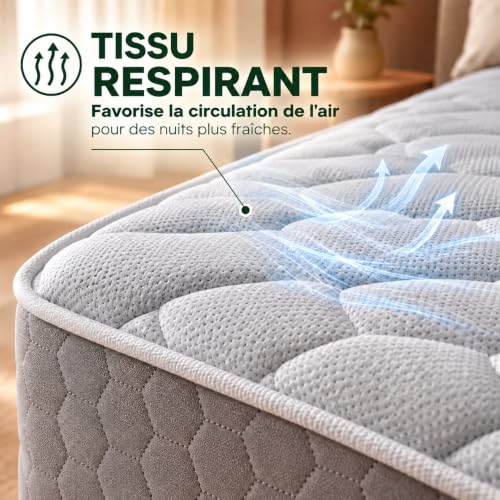 Matelas 110x180 Mémoire de Forme 7 Zones T-ORMU