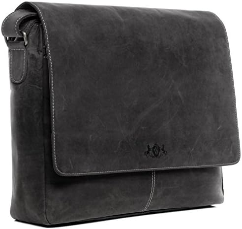 Borsa Laptop SIMON In Vera Pelle - Tracolla Messenger Vintage Unisex Per PC 15 Pollici, Ufficio E Viaggi - Foto 10