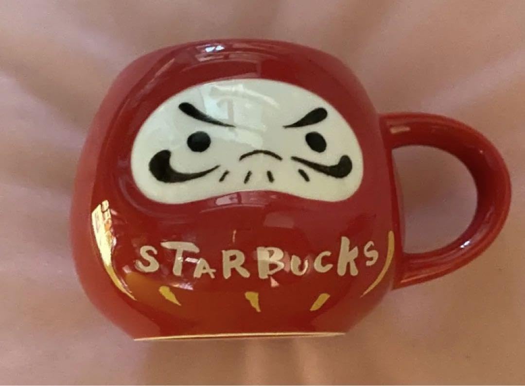 Amazon.co.jp: スターバックス マグダルマ 237ml 赤 マグカップ 