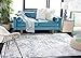 SAFAVIEH Amelia Collection Area Rug - 9' x 12', Grey & Blue, Modern Abstract Design, Non-Shedding & Easy Care, Ideal for High Traffic Areas in Living Room, Bedroom (ALA705F)