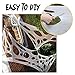 DAZONGE Spider Webs Halloween Decorations, Stretchy Halloween Beef Netting Spider Web, Spooky Spider Web Decorations for Haunted House
