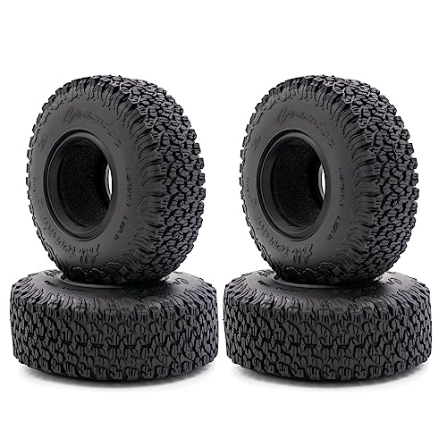 Pneus de voiture télécommandée 1.9 pouces en caoutchouc pour Axial Scx10 et Trax4 RC