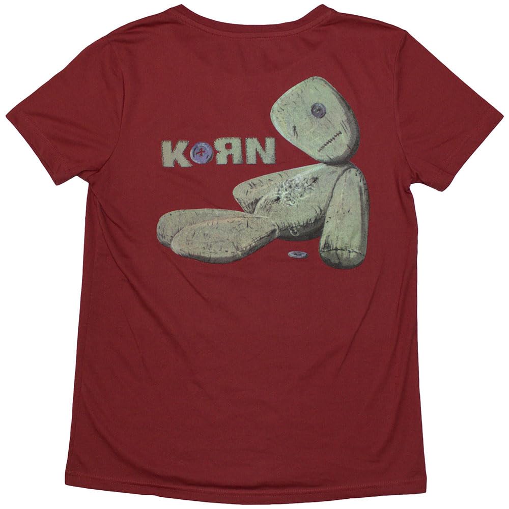 Rock Off officially licensed products Korn Doll Issues Womens T Shirt M Red