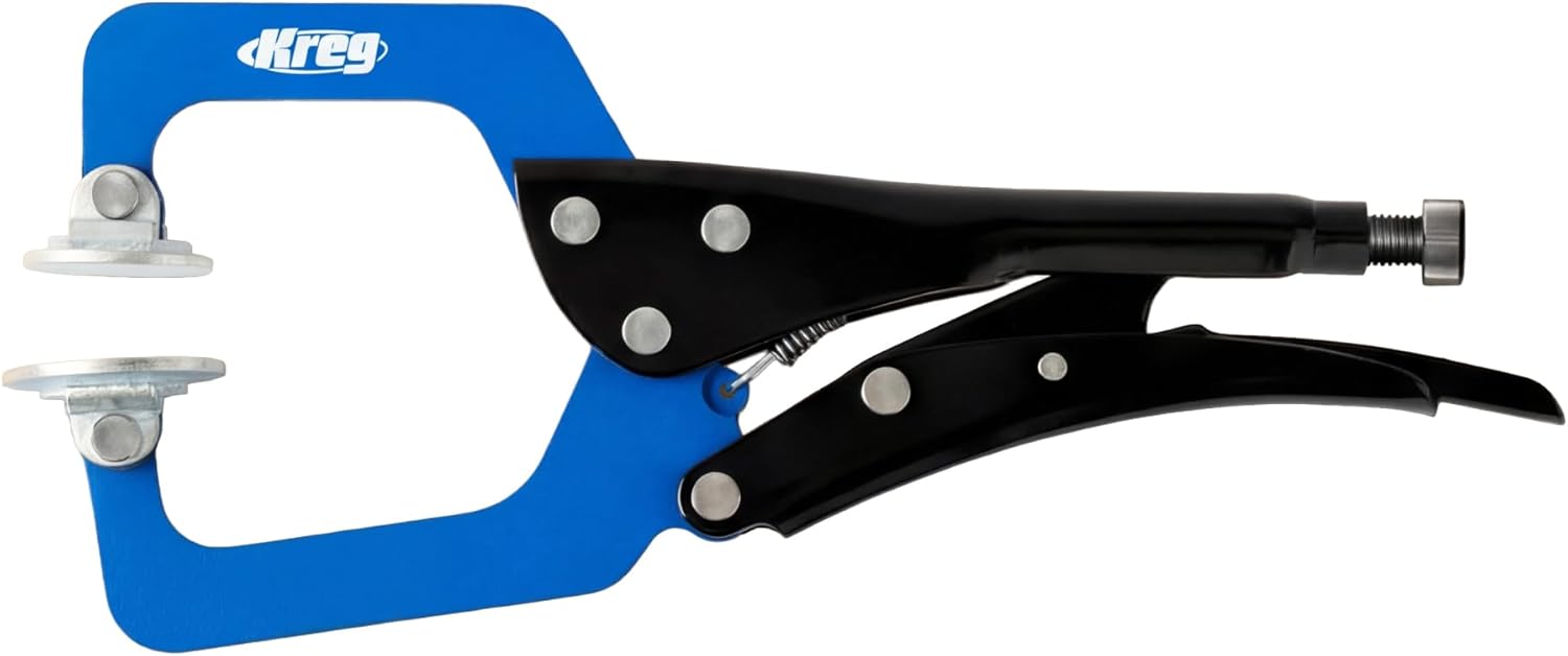 Kreg Wood Project Clamp - Adjustable Face Clamp for Pocket-Hole Assembly - For Flush Joints, Cabinet, Frame & Panel Assembly - 3"