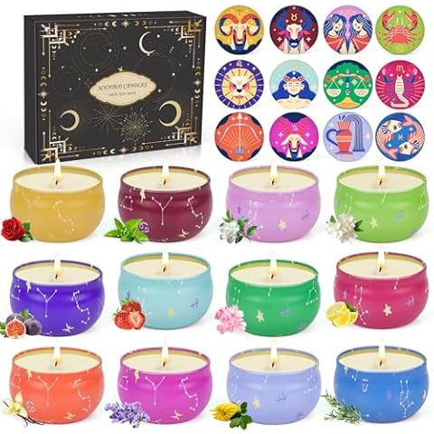 LDUMODUW Scented Candles Gift Set of 12 Cover