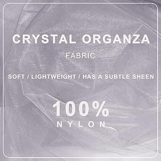 Silver Organza Tulle Fabric Rolls, Crystal Organza 12" by 50 Yards (150 ft) Sheer Nylon Silky Shiny Netting Spool Bolt for DIY Craft Table Runner Wedding Baby Shower Party Decor (Silver)