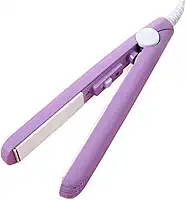 2024 Novo Mini Modelador E Alisador Roxo - Modelador De Cachos De Cerâmica 2 Em 1 Para Cabelos Curtos E Finos, Cilindro De 1/2 Polegada