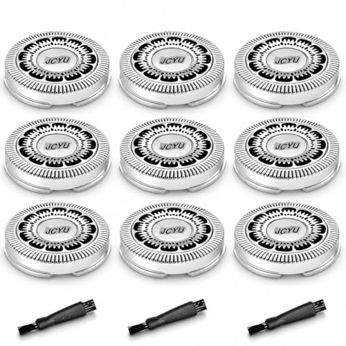 9 Pack SH60 Replacement Heads Compatible with Philips Norelco Series 6000 Electric Shavers Precision Blades for S6810/82 S6850/85 S6880/81 Razors