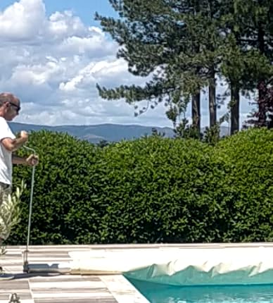 Manivelle Démultipliée POOLCO Pour Couverture Piscine - Axe 15x15mm - Longueur 130cm - Inox/Alu