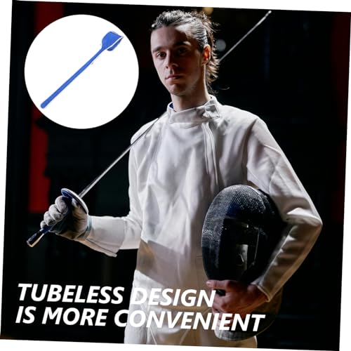 Bolsa de esgrima azul de tela resistente con compartimentos para sable 6