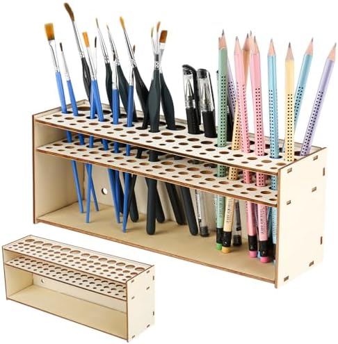 Pinselhalter Malen Holz, Make Up Pinselhalter Organizer Holz Pinsel