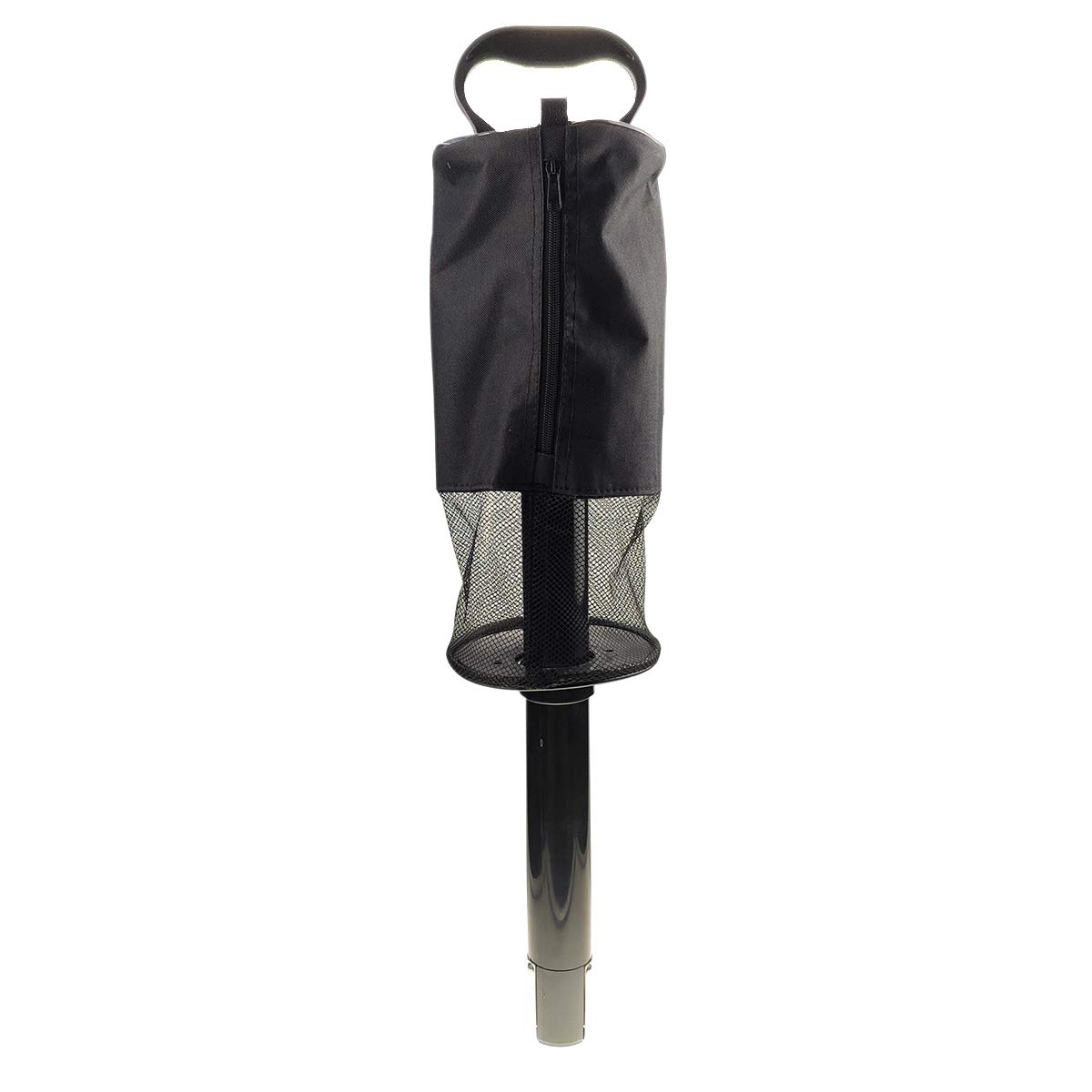 Silfrae Golf Ball Pick Up Shag Bag Practice and Range Golf Ball Pocket (Black)