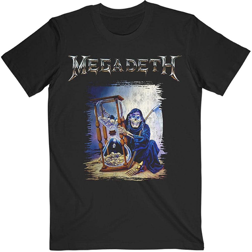 MegadethMen's Countdown Hourglass T-Shirt Black