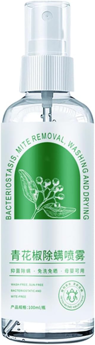 Mite Exterminating Bedbug Killer Pet Cleaner，Allergy & Asthma Relief ， Removes Dust Mites from Home, Bed, Pet Bedding ，Eliminates Flea Bedbug Mite ，Pet & Children Friendly ，Long-lasting Spray - 100ml