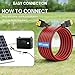 Solar Panel Extension Cable XT60 to XT60 Female Male Connector for Ecoflow Delta River Max Bluetti Anker SOLIX Portable Power Station Generator 160W 220W 400W RC LiPo Battery Power Adapter Lead 10FT