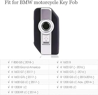 TECART Key Case Protector key fob holder Fit For BMW F850 GS R1200 GS LC R1250GS ADV R1200GS LC Zinc Alloy Accessories Silver