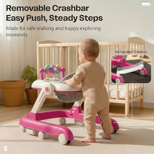 Image of StarAndDaisy Baby Walker for 6-18 Month Baby Boy & Girl /Height Adjustment, Musical Tray & Speed Control /Baby Walker for Kids with Safety Wheels and Comfortable Seat