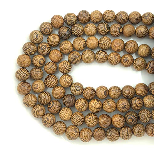 CarpenterC 200pcs 8mm Gorgeous Natural Round Polished Rosewood...