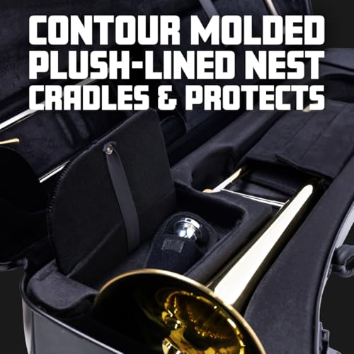 Gator Cases Presto Series Pro Case for Detachable Bell French Horns, (GBPC-FRHORN-DB)