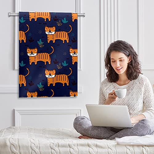 Drapeaux de cour saisonniers double face en polyester bleu marine - 6