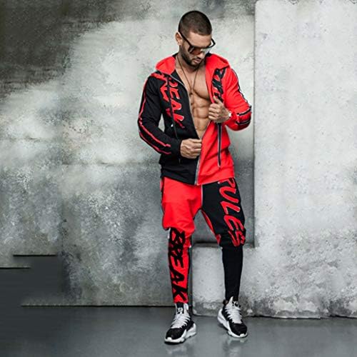 Survêtement Homme Halloween - Sweat à Capuche Et Pantalon Motif éclaboussures De Sang - 2 Pièces - Tenue Déguisement Horreur