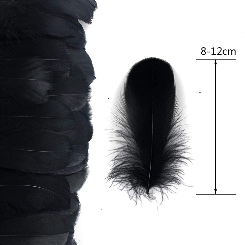 Kleurrijke veren, set van 50 natuurlijke ganzenveren 5-8 cm ambachtelijke veer natuurlijke veren voor doe-het-zelf dromenvangers slingers thuis bruiloft feestdecoratie