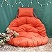 LCJD Cuscini per sedie sospesi, Senza Supporto Nido Spesso Cuscino di Seduta per Altalena Tondo, sfoderabile e Lavabile, Multicolore con Diametro Arancio-Cuscino 105 cm