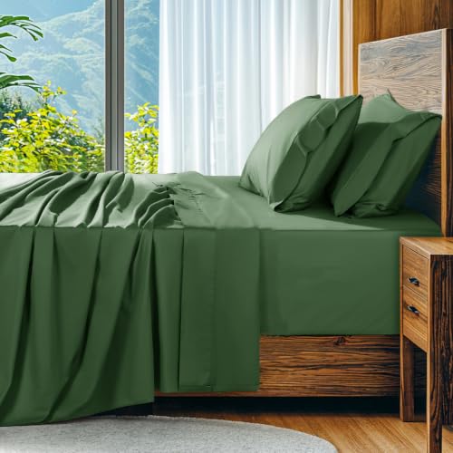 Image of SONORO KATE 1000 Series 100% Egyptian Cotton King Sheets,Extra Deep Pocket