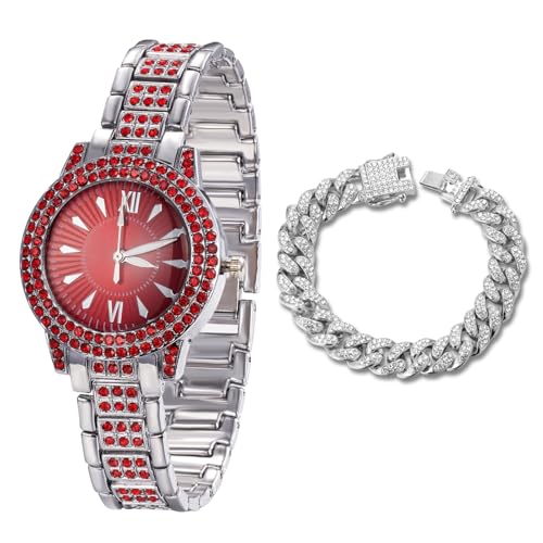 Halukakah �O���[��/�u���[/���b�h�_�C�������h �r���v �A�C�X�A�E�g �j�̎q �e�B�[�� �L�b�Y - 18K���A���S�[���h/�v���`�i���b�L�A���E���h�_�C�����A���{���N�H�[�c - ����7.75�C���` - �L���[�o�����N�`�F�[���t�� - �a�����A�p�[�e