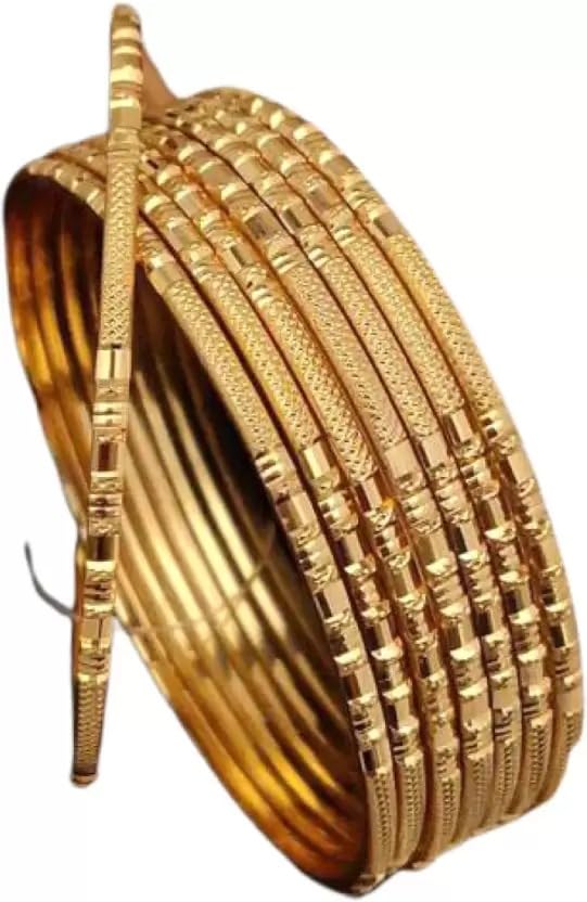 Traditional Brass Bangle Set of 8 (2.4) (B0CNW27M7Z) Amazon Price History, Amazon Price Tracker