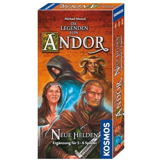 KOSMOS 692261 Die Legenden von Andor - Neue Helden, Ergänzung für 5 - 6 Spieler, mehr Vielfalt auch für 2 - 4 Spieler, ab 10 Jahren, Fantasy-Brettspiel 6 KOSMOS 692261 Die Legenden von Andor - Neue Helden, Ergänzung für 5 - 6 Spieler, mehr Vielfalt auch für 2 - 4 Spieler, ab 10 Jahren, Fantasy-Brettspiel