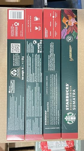 Image of Starbucks by Nespresso Original Line, Single-Origin Sumatra, Dark Roast Coffee, 50-count Espresso Pods