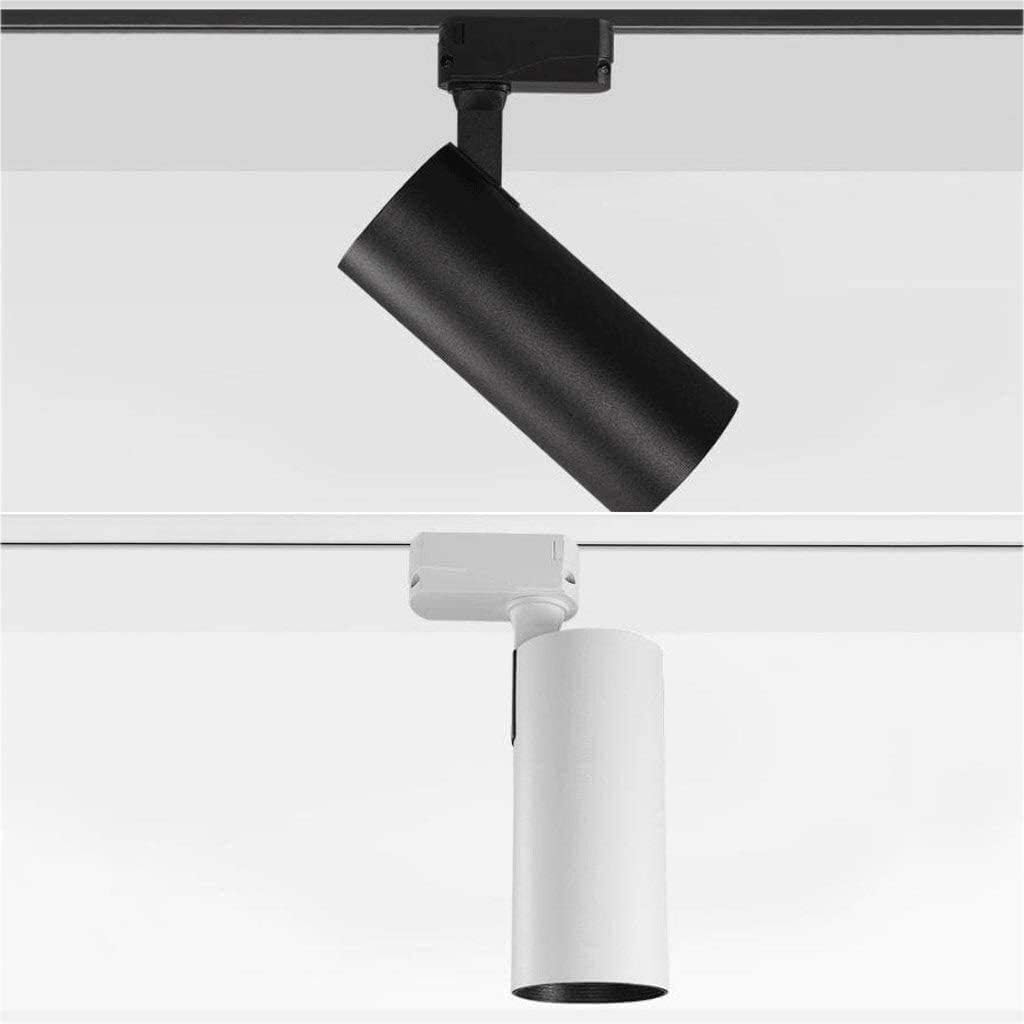 Complete Track Lighting Kits Straight Bar 3-Light Track Lighting Kit | Modern Flexible Ceiling Spotlight with 1M Track | for Living Room Bedroom Kitchen Artwork Display(20w White White Light)