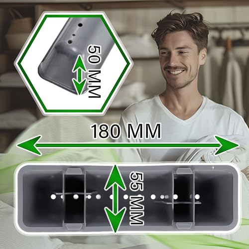 Trommelrippe Waschmaschinentrommel 180 mm mit Original Code C00311134 C00311811 480111104079 481241848958 für Indesit für Whirlpool für Ariston für Philips - Garantie 5 Jahre - ONIX TECH