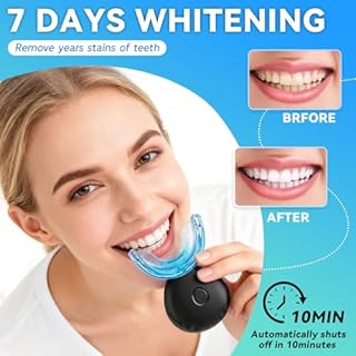 Kit Sbiancamento Denti Professionale - GQBVPN Denti Bianchi Sbiancamento con Lampada LED 32X Elimina le Macchie 4 Gel Sbiancante Denti Sicuro per lo Smalto