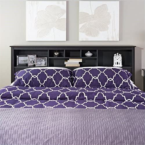 Prepac King Bookcase Headboard, Black #TOP1