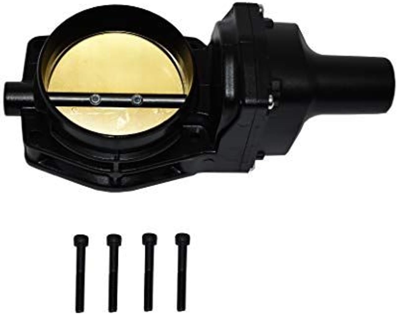 A-Team Performance 4-Bolt LS Drive By Wire Throttle Body - 92mm High-Flow Bore & Gen4 LS Throttle Body - Gold Blade 6-Pin Connector & Compatible with GM Intake Manifolds - 92mm, Black, Pack of 1