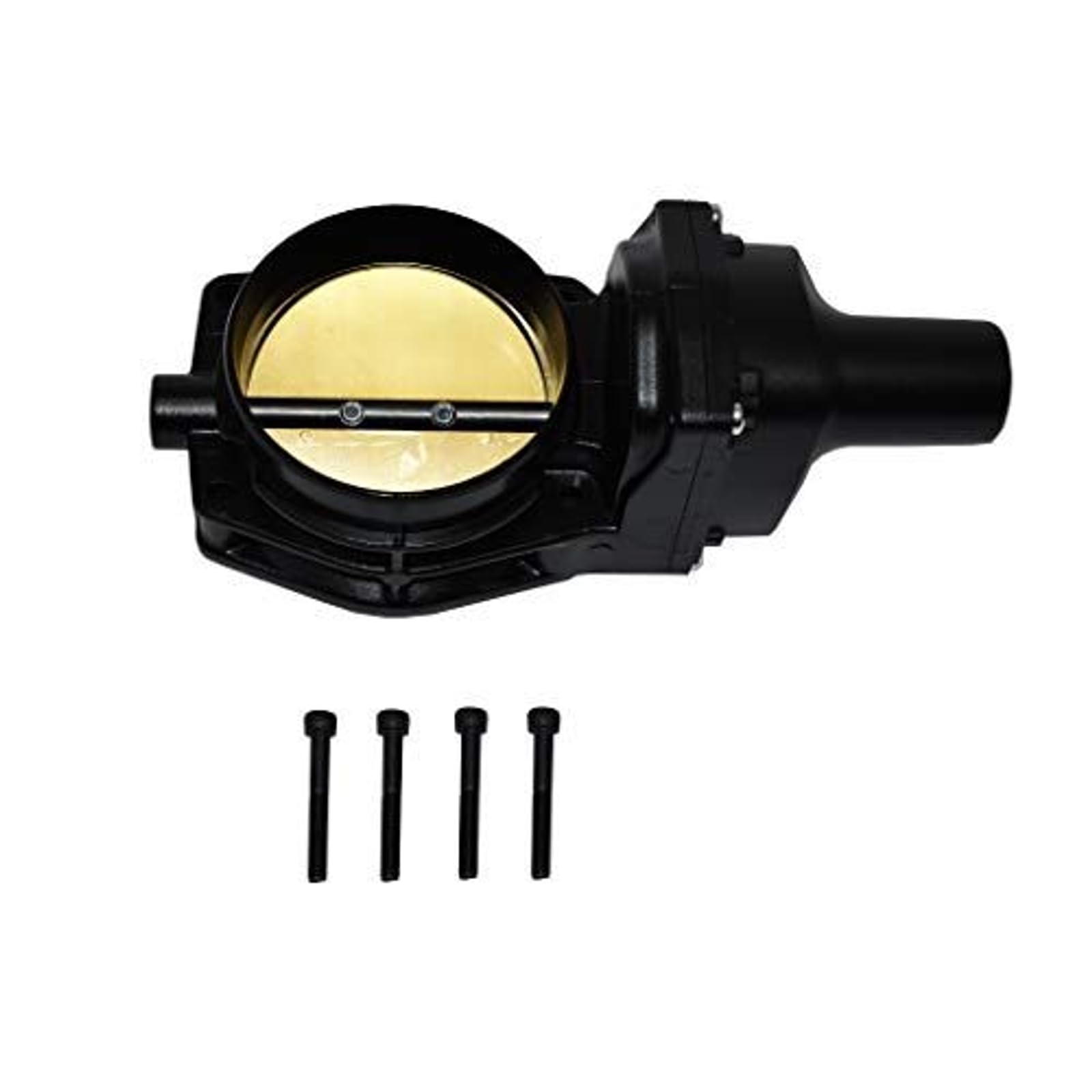 A-Team Performance 4-Bolt LS Drive By Wire Throttle Body - 92mm High-Flow Bore & Gen4 LS Throttle Body - Gold Blade 6-Pin Connector & Compatible with GM Intake Manifolds - 92mm, Black, Pack of 1