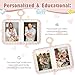 Lanpn Baby Photo Album Holds 17 4x6 Pictures, My First Soft Cloth Family Photo Book with Name Card Name Tag Stickers, Fabric Kid Memory Keepsake Gift for Baby Shower Newborn Toddler Boy Girl (Rainbow)