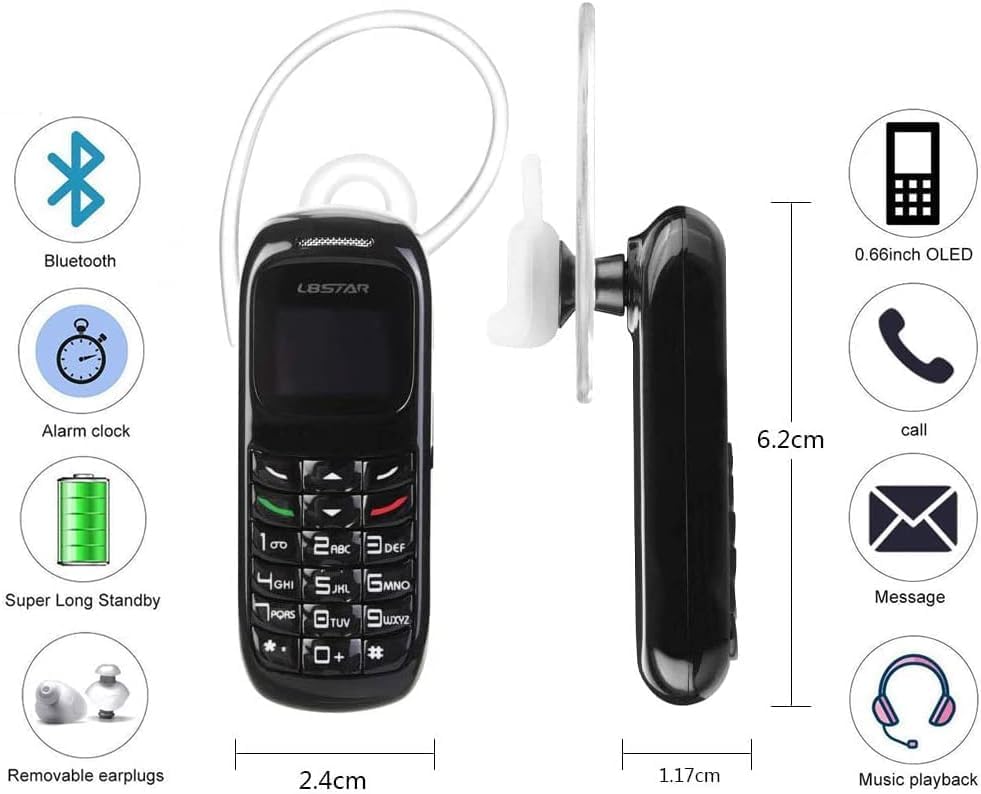 Najmniejszy telefon komórkowy BM70, bezprzewodowy dialer, zestaw słuchawkowy Bluetooth