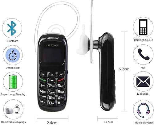 Hipipooo BM70-1 Smallest Mobile Phone L8Star Bm70 Tiny Mini Mobile Black Unlocked thumb #5