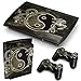 PS3 Super Slim Ying Yang Playstation 3 super slim autocollants de peau en PVC pour la console + 2 manettes / tapis Decal couverture de protecteur de cuir Effet Art