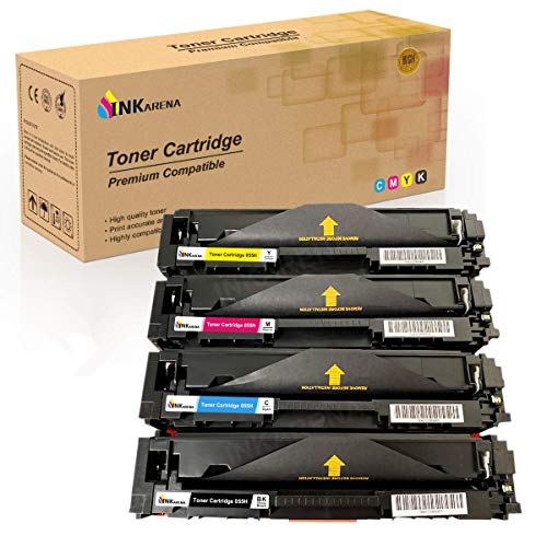 055H Toner Cartridge Compatible for Canon 055H 055 CRG 055H Toner Replacement for Canon LBP664Cdw Color imageClass MF740Cdw MF741Cdw MF743Cdw MF745Cdw MF746Cdw Series Printer (4-Pack) by Inkarena